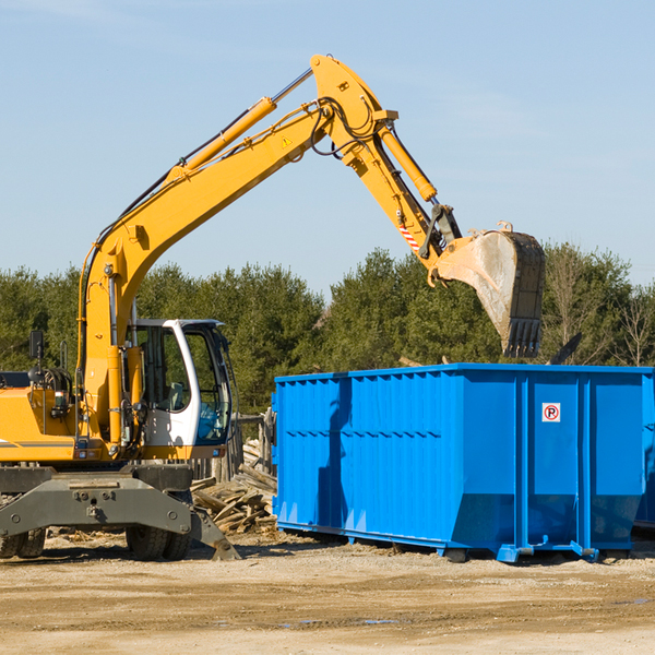 are there any restrictions on where a residential dumpster can be placed in New Stanton